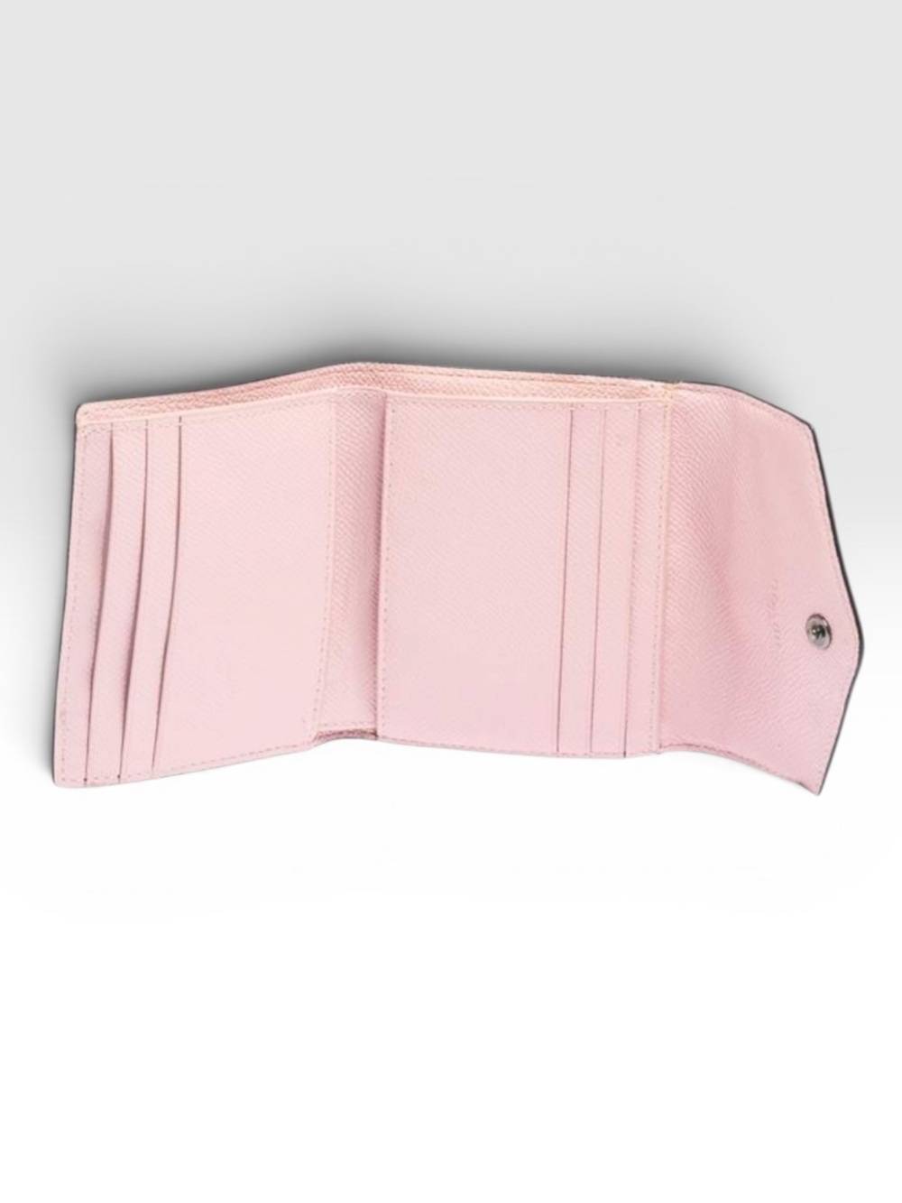 Coach Luxury Colorblock Black White Leather Chic Pink Trifold Wallet Preppy Y2K - Picture 3 of 9